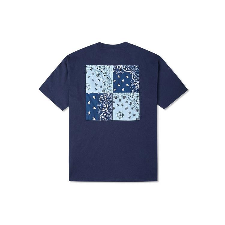 Converse T Shirts Unisex Blue Crew Neck Moderate Straight Fit 10023154-A03