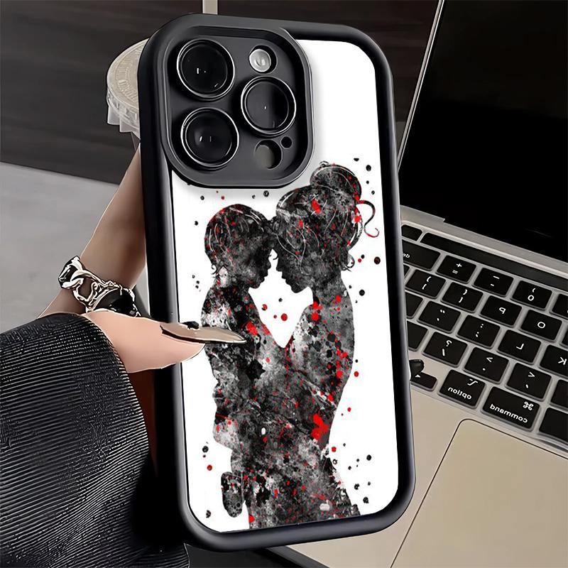 Чехол для телефона iPhone 17 Air 16E 15 16 Pro Max Тема 'Мама и Дети Девочки' 14 Plus 13 12 Mini Мягкий Силиконовый Чехол Fundas