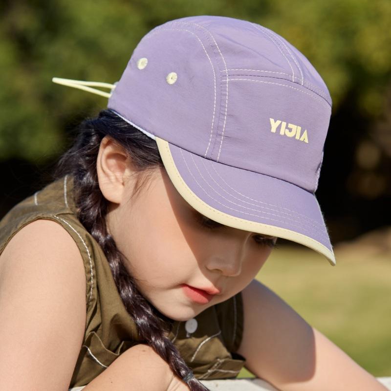 Летняя детская бейсболка Тонкая дышащая быстросохнущая бейсболка из пяти частей для мальчиков и девочек иностранная универсальная кепка