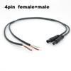 DIY 4Pin 5Pin 6Pin Jack Car DVR Camera Extension Cable HD Monitor Vehicle Rear View/Back Up Camera Wire Male Female Plug Cord