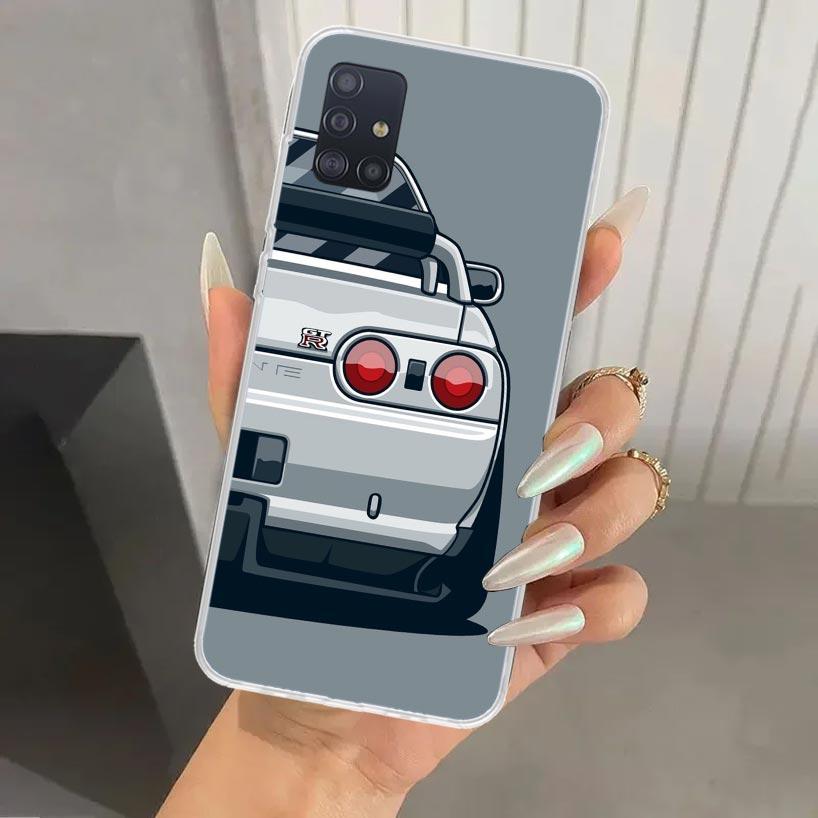 Япония JDM Спортивные Автомобили Комикс Чехол для Телефона для Samsung Galaxy A52 A32 A22 A12 A02S A50S A30S A10S Note 20 Ultra 10 Plus S10 A31 A20