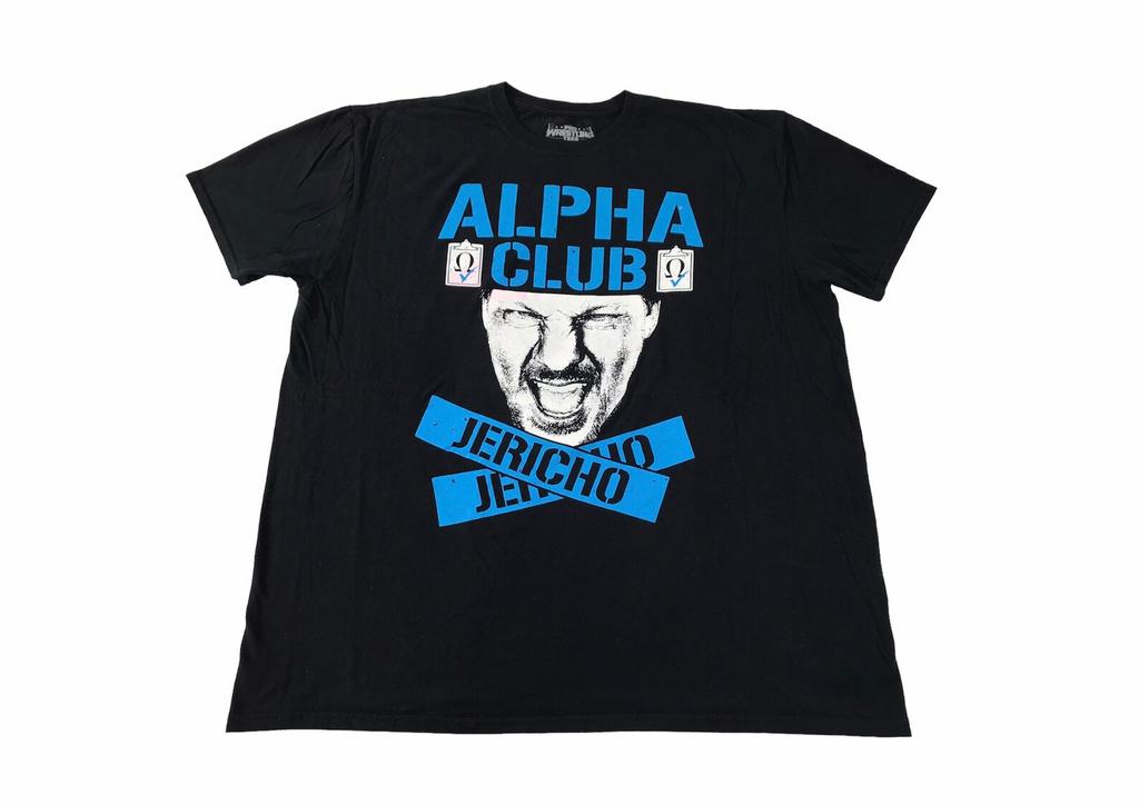 Винтажная футболка Alpha Club Jericho Pro Wrestling Япония Рестлер Принт Вдохновленный Дизайнерский Уличная одежда Размер XL C429j