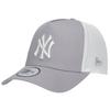 New York Yankees MLB Clean Trucker Cap, Mens Grey Cap