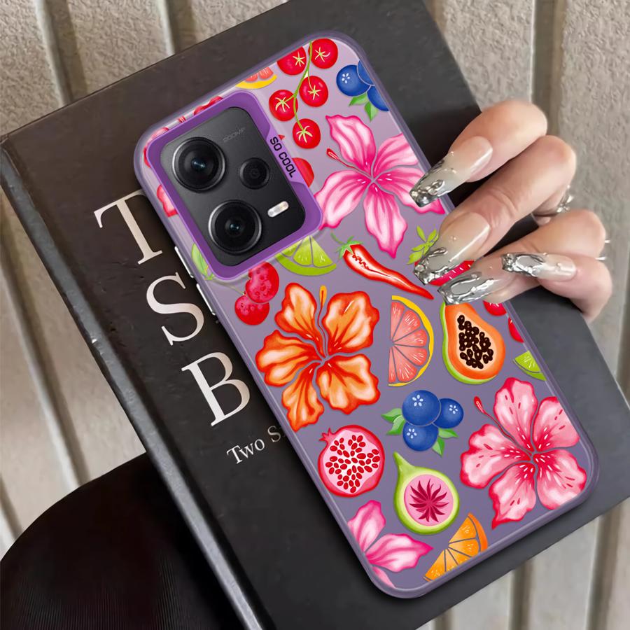 Case for Xiaomi Poco C50 C51 X5 X3 NFC F4 X3 Pro F3 GT Back Phone Cover Fruit Pattern