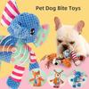 Plush Dog Toy Animals Shape Bite Resistant Squeaky Toys Corduroy Dog Toys for Small Large Dogs Puppy Pets Training Accessories