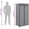 Wardrobes 2 pcs Gray 75*50*160 cm