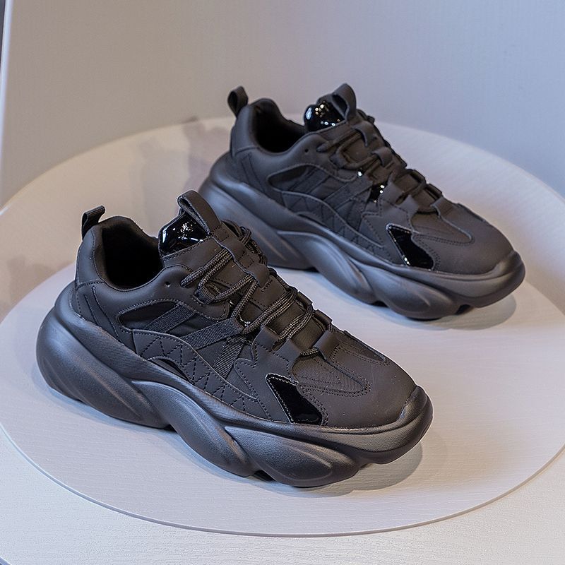 Daddy Shoes New Autumn Breathable Sports Casual Shoes All-Matching Spring and Autumn Thick Bottom Height Increasing Women Shoes Ins Fashion