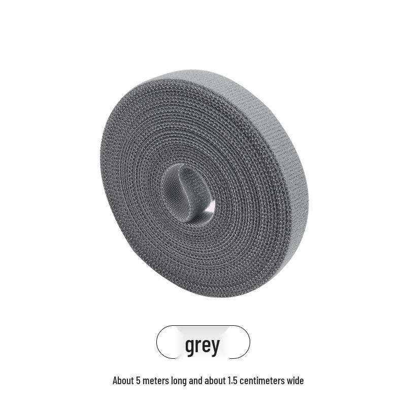Strong Adhesive Hook and Loop Strap with Tearable Binding Buckle