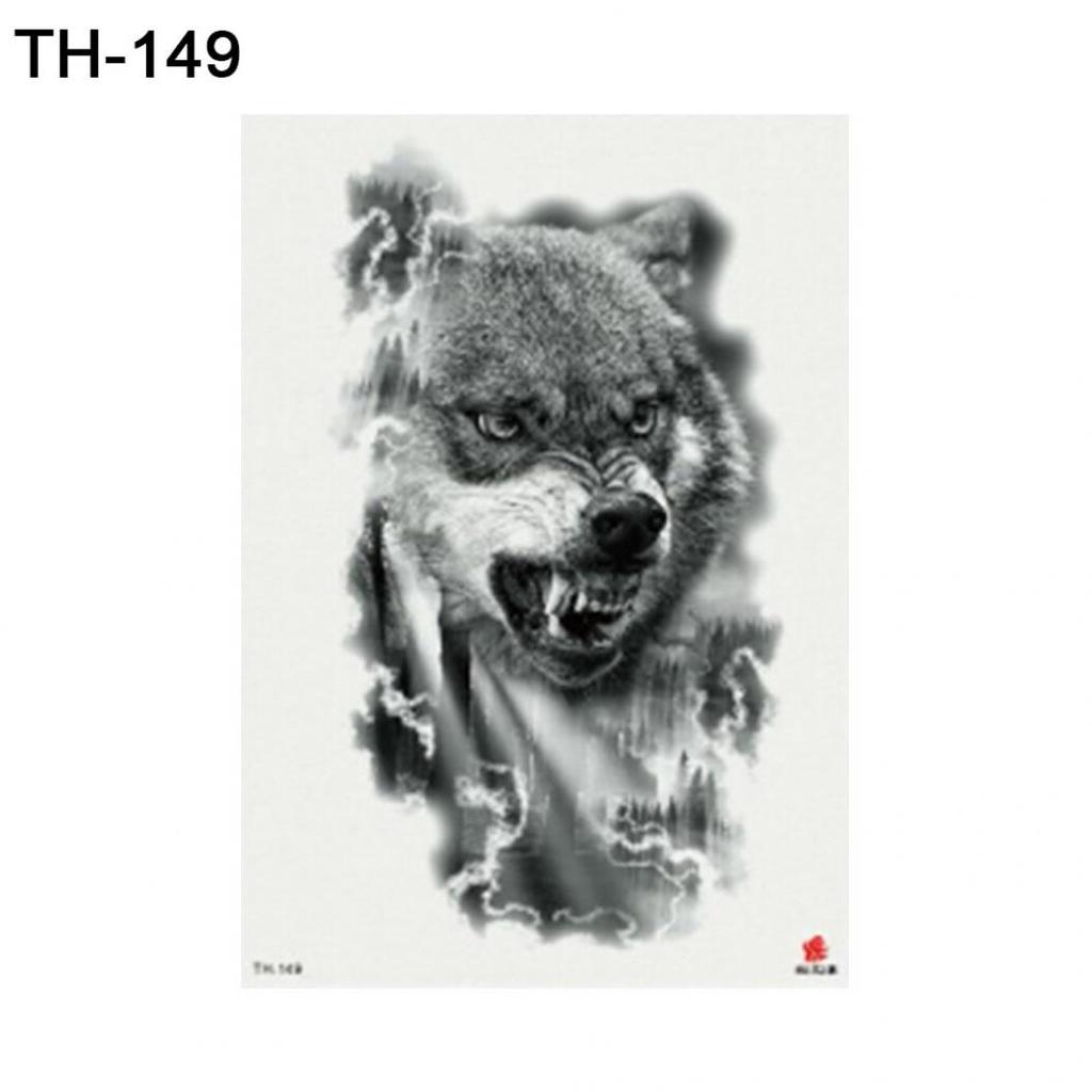 Животное Собака Медведь Рука Плечо Водонепроницаемая Временная Поддельная Татуировка Наклейка Подарок