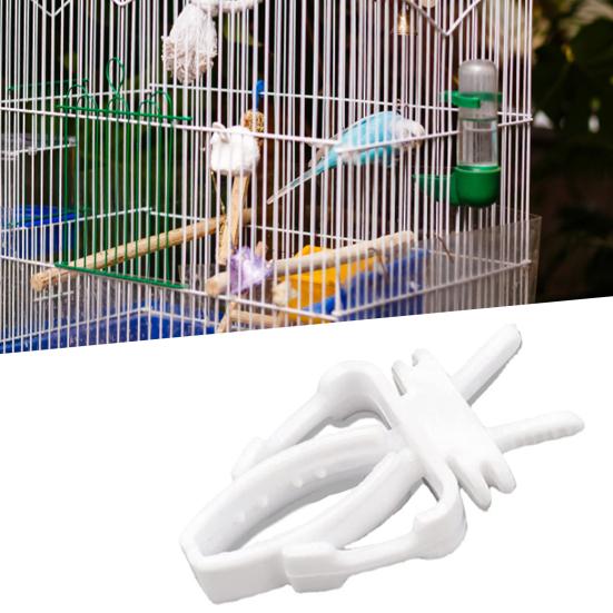 Красивый дизайн, держатель для еды для птиц, прочный зажим для кормления из АБС-пластика, аксессуары для птичьей клетки для дома