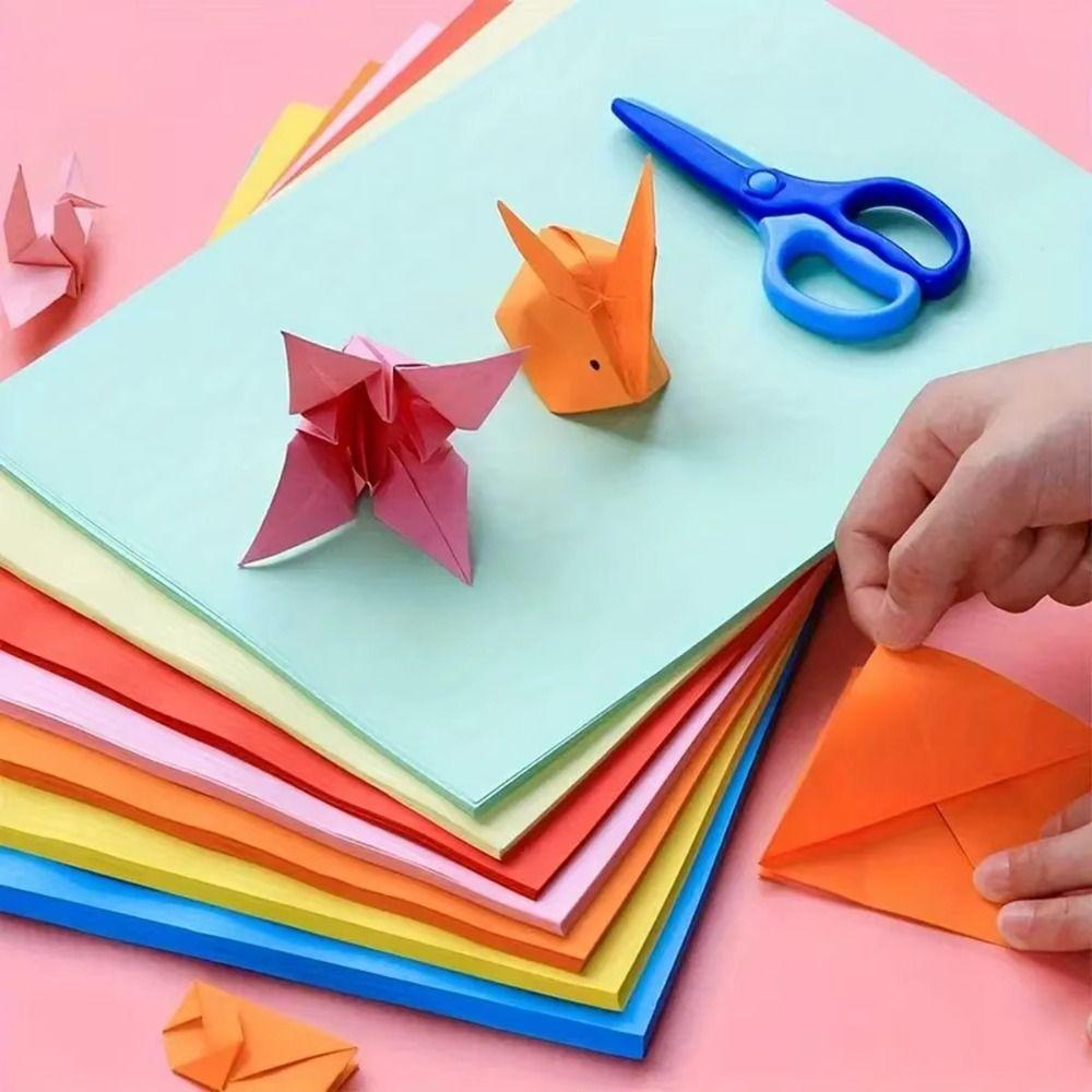 10 Colors Random Origami Paper Multipurpose Colored Paper New Stationery Paper