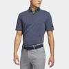 Adidas Рубашка поло на полупуговицах с однотонным логотипом, мужские топы, темно-синие HR7977