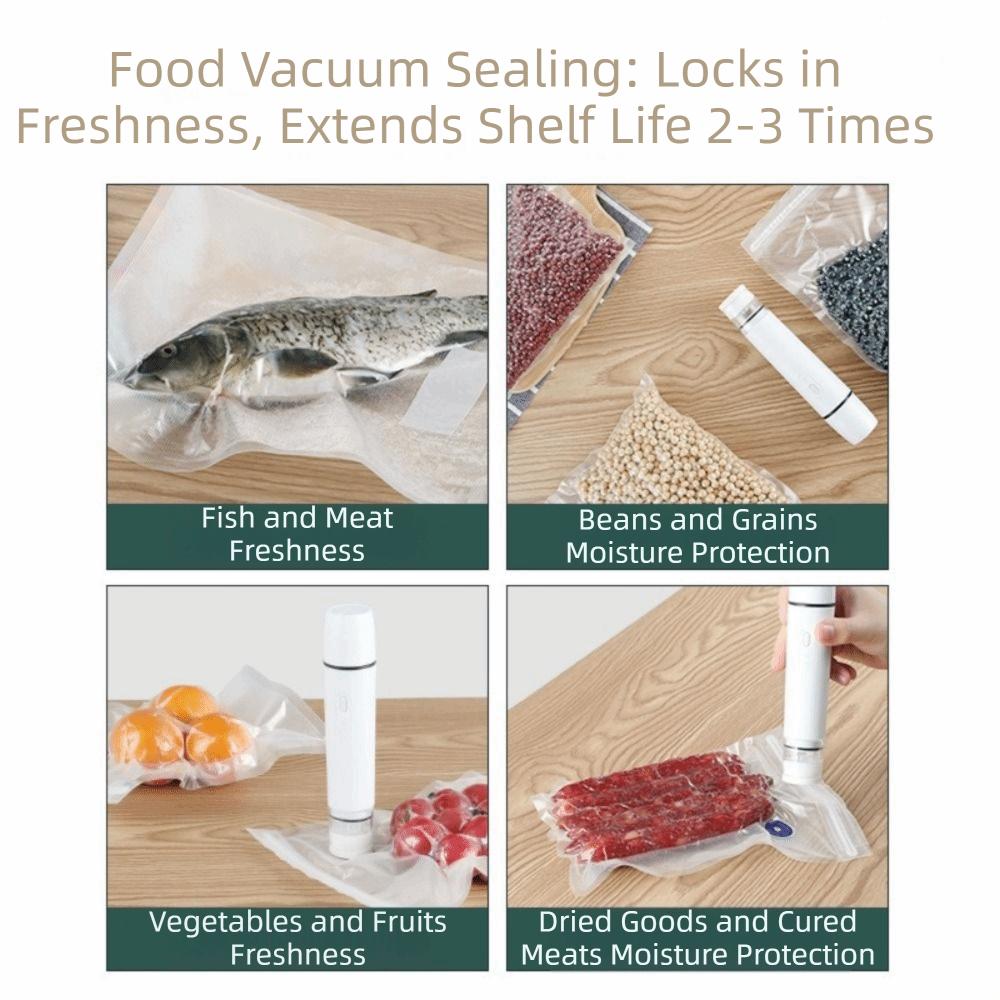 Мини-автоматический вакуумный упаковщик Ручной электрический вакуумный упаковщик Портативный вакуумный запайщик для путешествий