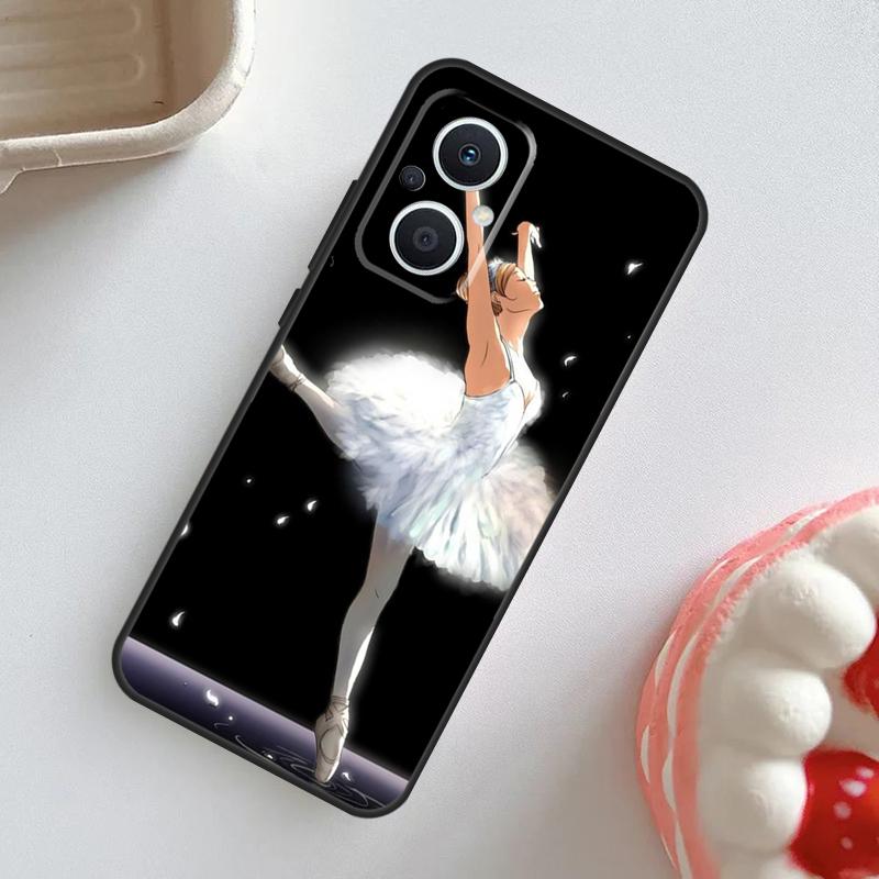 Чехол для танцора балета, балерины, для OPPO Reno 11F 8T 4Z 5Z 4 6 7 8 5 Lite 10 Pro, OPPO Find X2 X3 Lite X5 X6 Pro, Крышка