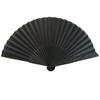Черный складной веер с сумкой в ​​китайском стиле, реквизит для танцевальных выступлений, портативный летний бамбуковый ручной веер, принадлежности для вечеринок, подарок