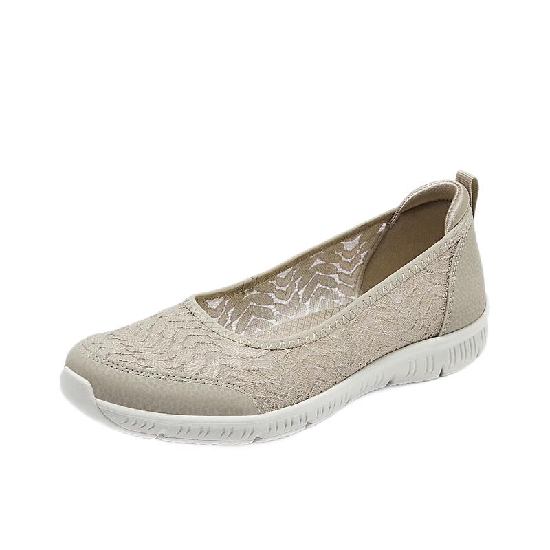 Skechers Женские дышащие слипоны на плоской подошве