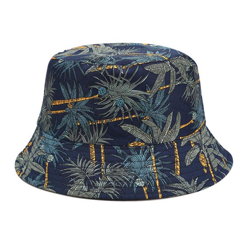 Double Sided Cartoon Graffiti Bucket Hat Travel Sun Cap Men Women