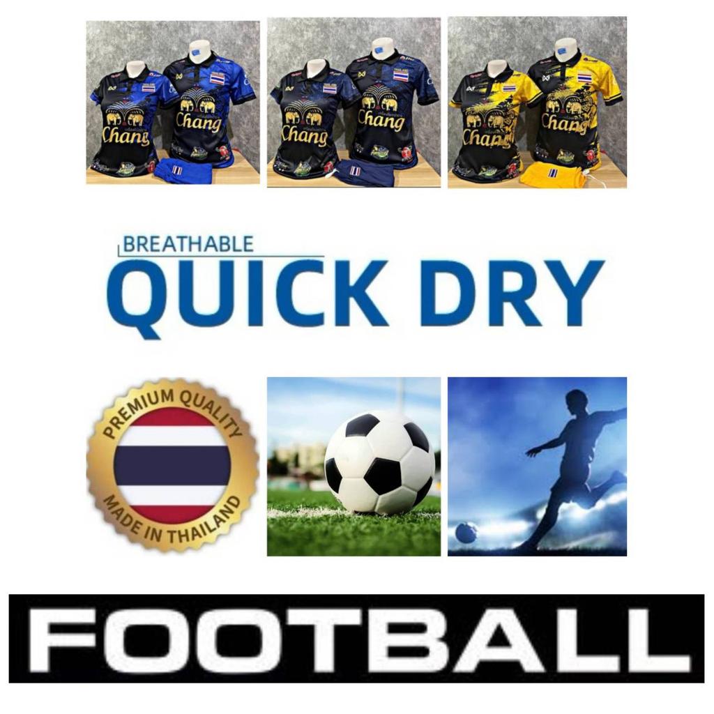ТАИЛАНД Национальная Футбольная Футболка Поло Винтаж Спорт Тренировка Джерси Поддержка Принт Быстросохнущая Короткий Рукав Униформа Логотип Слона Полиэстер Спандекс