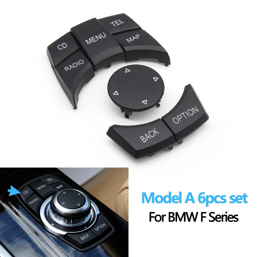 Car Central Console CIC Multi-Media Control Button Cover For BMW 1 2 3 4 5 6 7 X3 X4 X5 X6 Series F30 F31 F10 F11 F06 F25