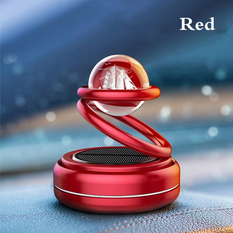 Car Aromatherapy Double Rings Rotary Suspension Rotating Air Freshener Dashboard Perfume Car Auto Diffuser Perfume Car Ornament