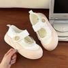 Кружевные маленькие белые туфли женские летние новые парусиновые туфли на липучке студенческие толстая подошва туфли Мэри Джейн женские туфли