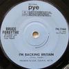 7inch Record BRUCE FORSYTH - I'm Backing Britain  7N17460 Pye Records 1968 UK Pop Used