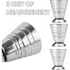 75ml Bar Craft Dual Spirit Measure Cup Stainless Steel Bar Measuring Cup Multifunction Wine Cocktail Bartender Ounce Cup Bar for Outdoor Indoor Party