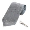 Mickey Mouse Tie Tie Bar Set Includes Tie and Tie Gift & (DN902516-2) Gray, Clip,