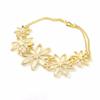 [B9369] - Gold Plated Bracelet 'Daisies'