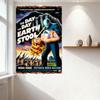 Винтажная металлическая жестяная табличка из научно-фантастического фильма «День, когда Земля остановилась», ретро-плакат с инопланетянином и НЛО для декора дома, бара, мужской комнаты