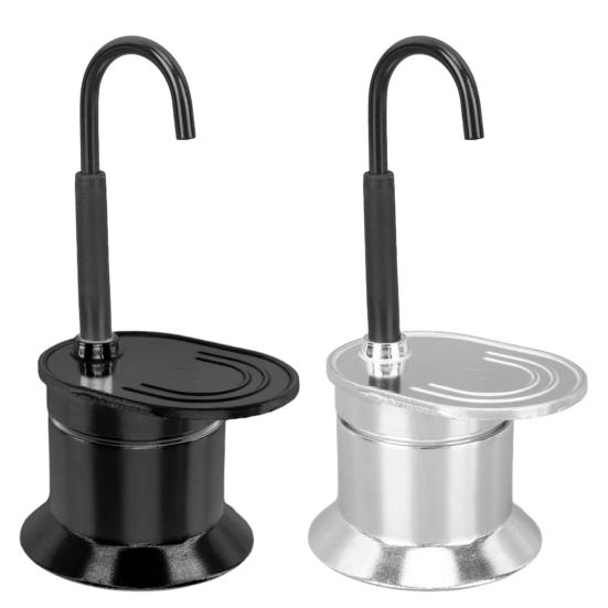 Single Tube Moka Pot 1 Cup 50ML Italian Coffee Maker Portable Coffee Brewer for Outdoor Parties Travel Camping