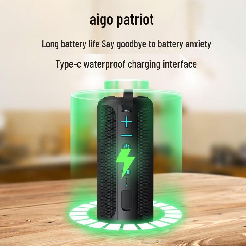 Обновленная портативная Bluetooth-колонка Aigo T39, штекер CN (адаптер в комплекте)