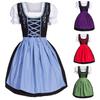 German Beer Plus Size Women Dirndl Dress Oktoberfest Colker Costumes
