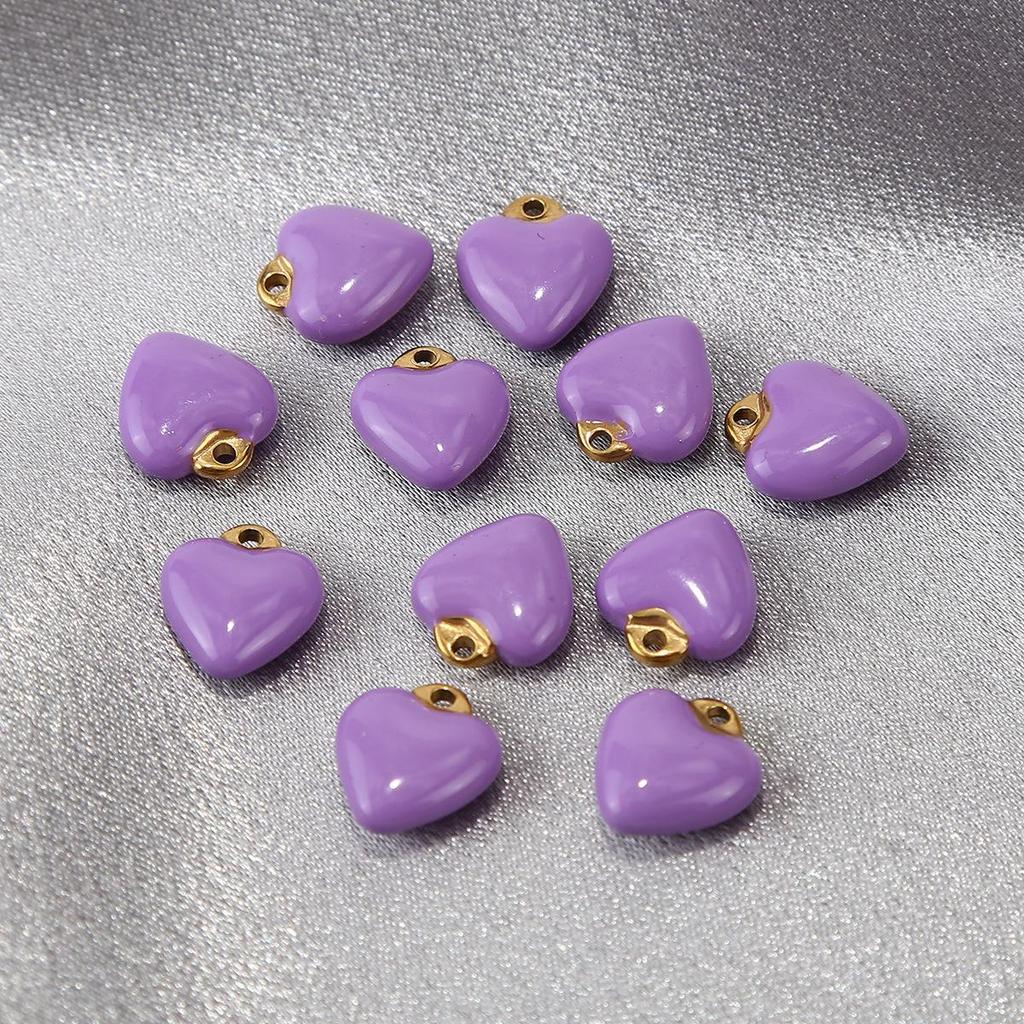 Ожерелье с подвеской в форме сердца, позолоченное 18 карат - нержавеющая сталь, ювелирный аксессуар ручной работы своими руками