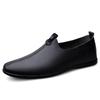 Мужская новая кожаная британская повседневная кожаная обувь Мужская обувь Doudou Деловая легкая обувь Удобная обувь для вождения с одной педалью