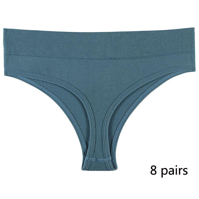 Спортивное нижнее белье для девочек, бесшовные сексуальные невидимые трусики со средней талией для девочек, однотонные удобные спортивные трусики с надписью «T» для женщин