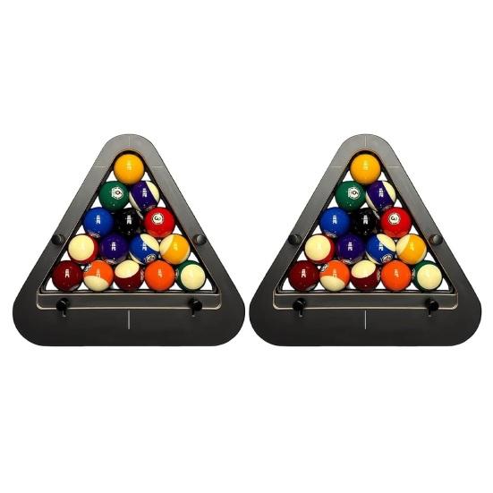 1/2 шт. Бильярдная стойка Профессиональная треугольная ромбовидная подставка для шаров для бильярдного стола Универсальная стойка для позиционирования 8/9 шаров Бильярдные аксессуары
