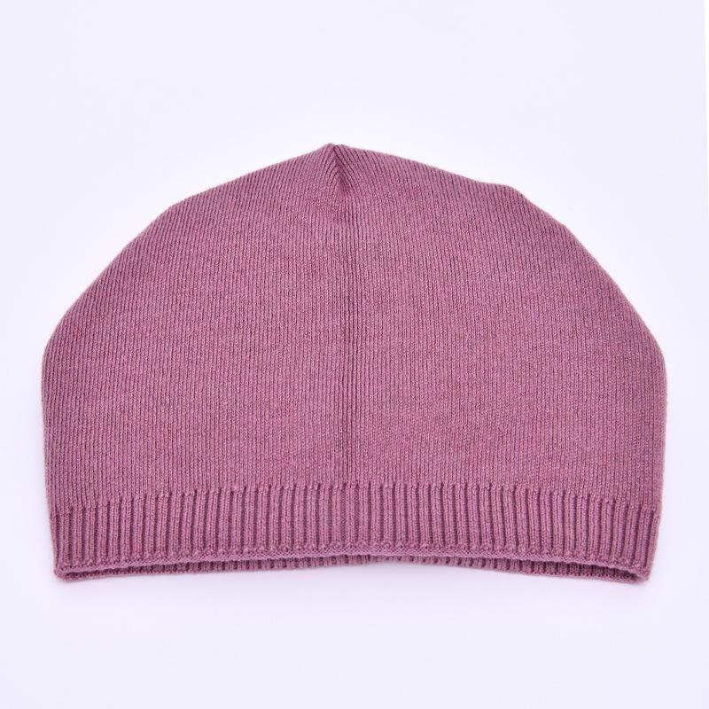 Solid color big beanie new soft and comfortable men's and women's warm wool hats soft waxy knitted hats