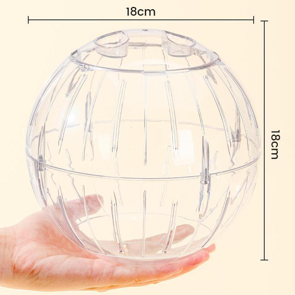 Hamster Exercise Ball, Running Wheel, Stylish, Fun, Transparent Reduces Boredom, Interactive Play