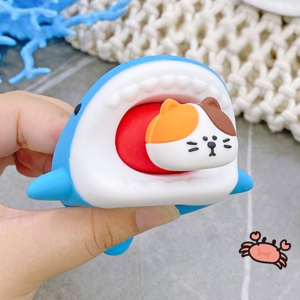 Cat Silicone Penguin Pendant Creative Polar Bear Keychain Car Key Pendant