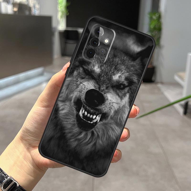Angry Wolf Phone Case For Samsung Galaxy A14 A34 A54 A12 A32 A42 A52 A13 A23 A33 A53 A73 A52S A71 A51