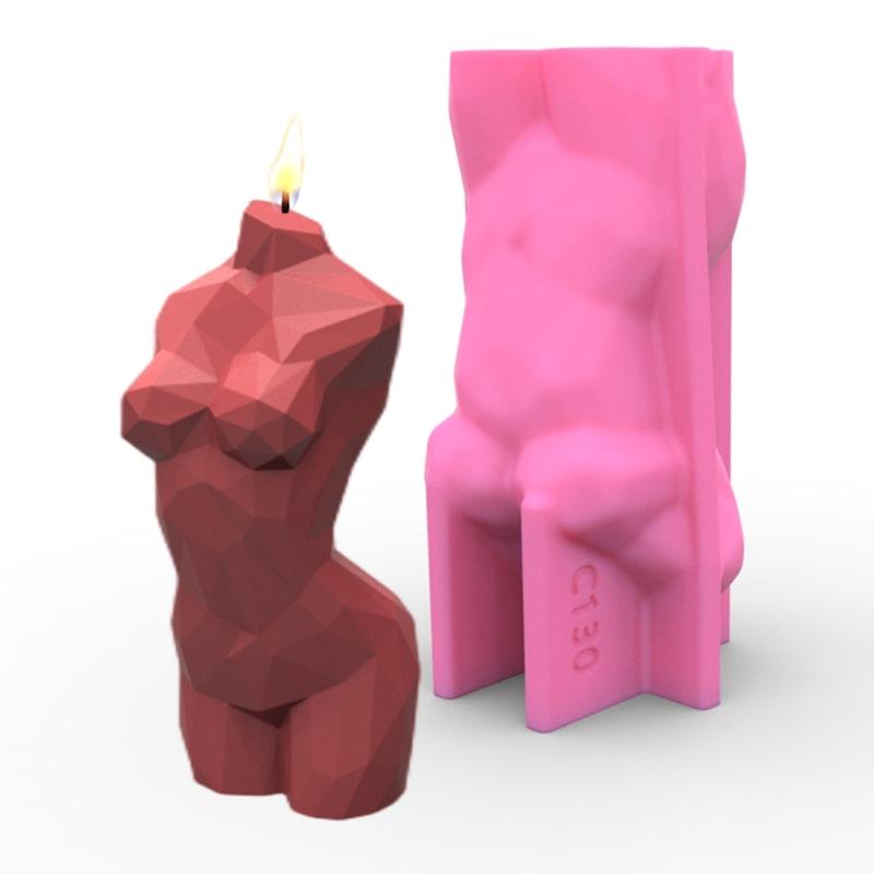 Силиконовые формы для тела из смолы, Форма-подставка для тела, 3D-форма для женской свечи, Форма женской модели, Форма человека для эпоксидной заливки