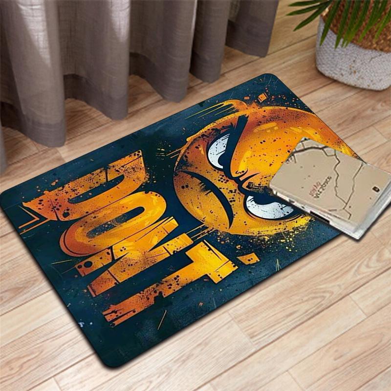 Angry expression Rug Floor Mat for Living Room or Bedroom Soft and Comfortable Carpet a Gift for Birthday and Holiday.ZFF0913175