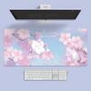 Cute Cat Large Mouse Pad Desk Pad INS Style Girl Fresh Keyboard Computer Large Seaming Antislip Cat Mouse Pad