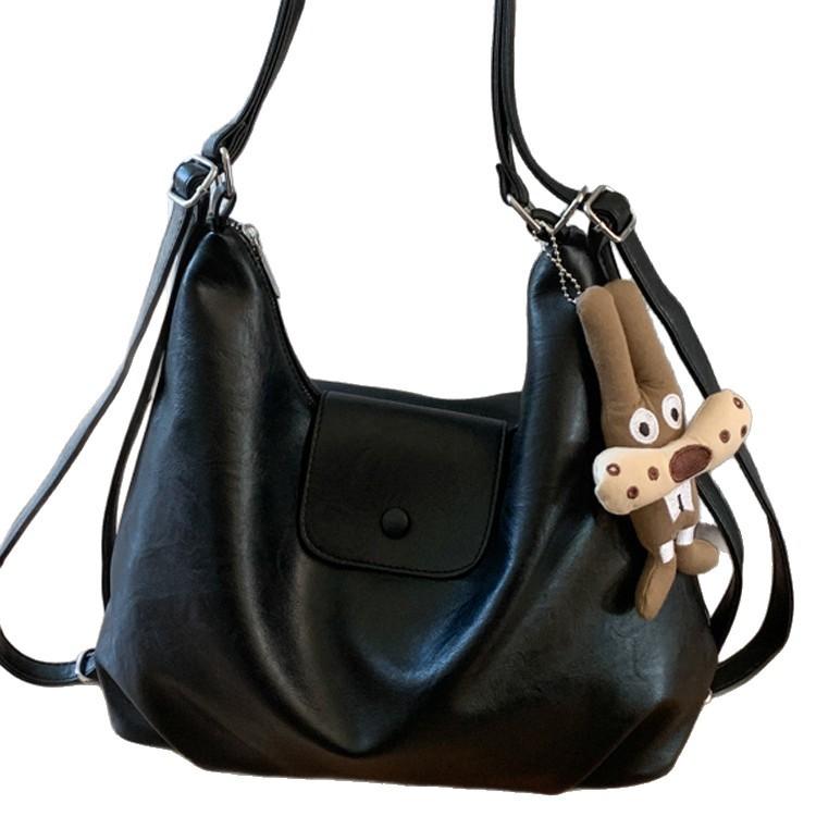 New Casual Large-Capacity Tote Bag Fashion Shoulder Messenger Bag High-End Retro Backpack Bag Women