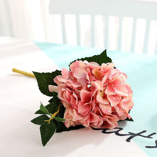 1 шт., искусственная гортензия, устойчивая к выцветанию, реалистичный яркий цвет, аксессуар для фотографии, цветок из искусственного шелка