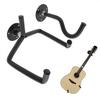 Universal Acoustic Guitar Hanger Hook Horizontal Guitar Wall Mount Holder Bracket with Screw Set