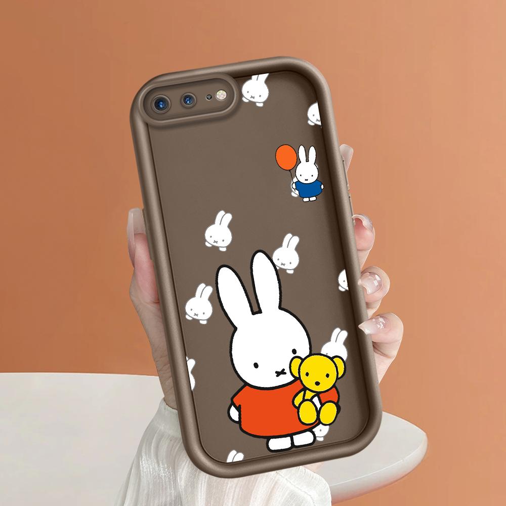 Милый чехол для телефона с рисунком мультяшного кролика для iPhone Samsung Galaxy Xiaomi Redmi POCO HUAWEI Honor, противоударный резиновый мягкий гибкий чехол