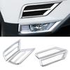 For Volkswagen VW Tiguan MK2 2017- Chrome Front Fog Light Lamp Foglight Trim Cover Frame ABS Exterior