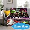 Custom Name Ghost-busters Logo Blanket bed sofa Blanket Flannel Blanket for Camping, Hiking, Picnic Essentials,gift for Fan family